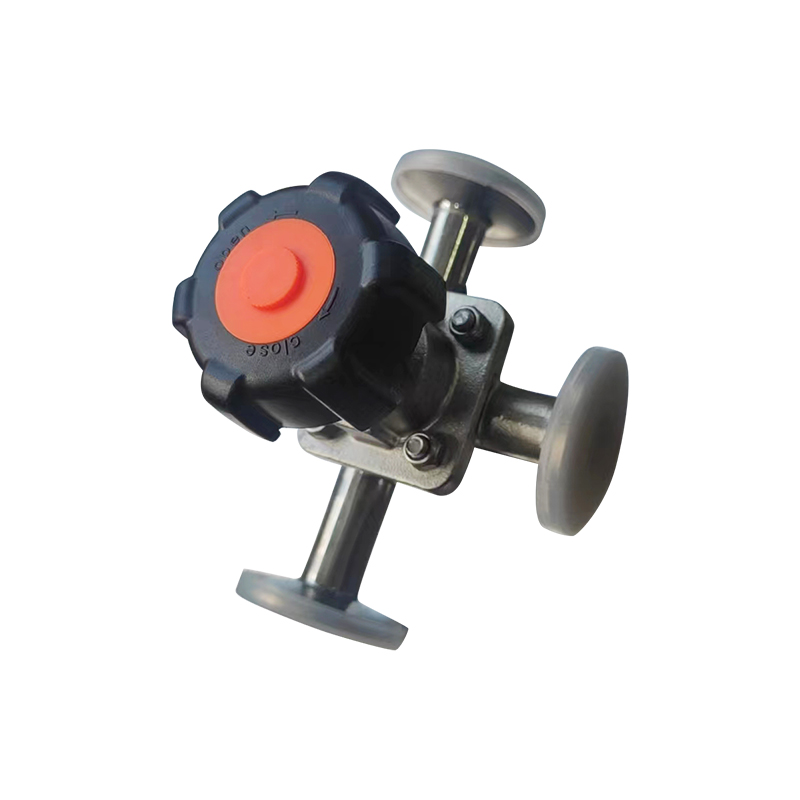 蓋米快裝三通隔膜閥